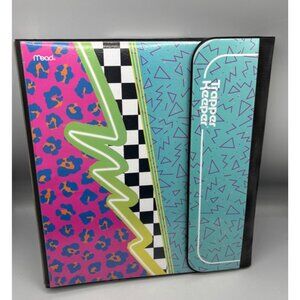 Mead Trapper Keeper Portfolio Binder Geometric Retr0 1980s Style